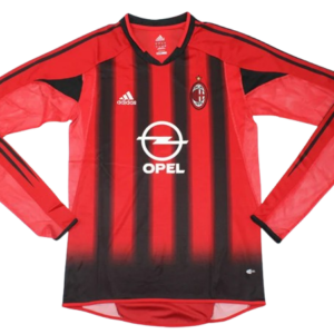 Camiseta Retro AC Milán 2004/05 Manga Larga