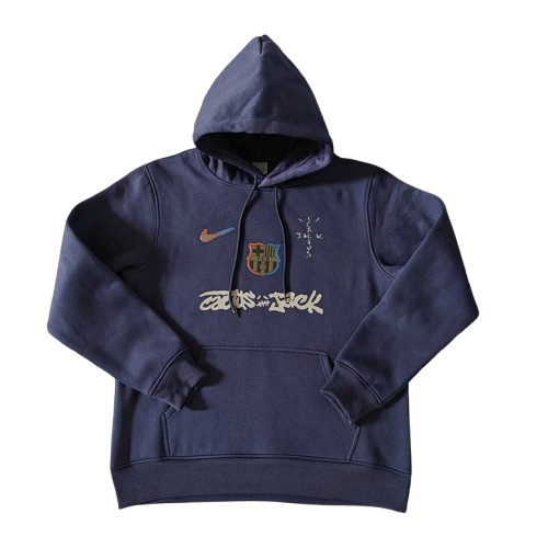 Hoodie FC Barcelona x Travis Scott | Azul Marino Hoodie FC Barcelona x Travis Scott | Azul Marino