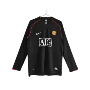 Camiseta Retro Manchester United visitante manga larga 2007/08