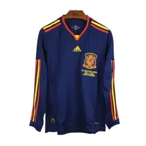 Camiseta Retro Selección España Sudáfrica 2010 Manga Larga | Visitante