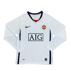 Camiseta Retro Manchester United 2008/09 Manga Larga